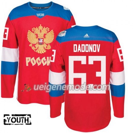 Russland Trikot Evgenii Dadonov 63 2016 World Cup Kinder Rot Premier